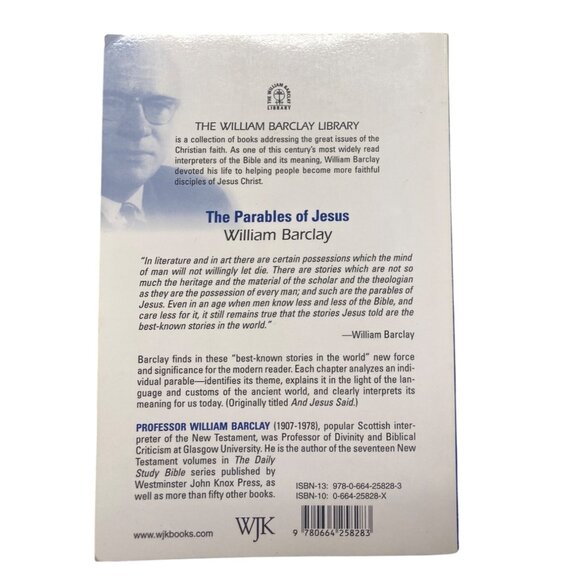 The Parables Of Jesus By William Barclay Paperback - Picture 2 of 3